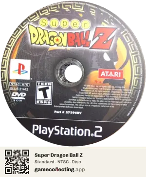 Super Dragon Ball Z PlayStation 2, NTSC disc