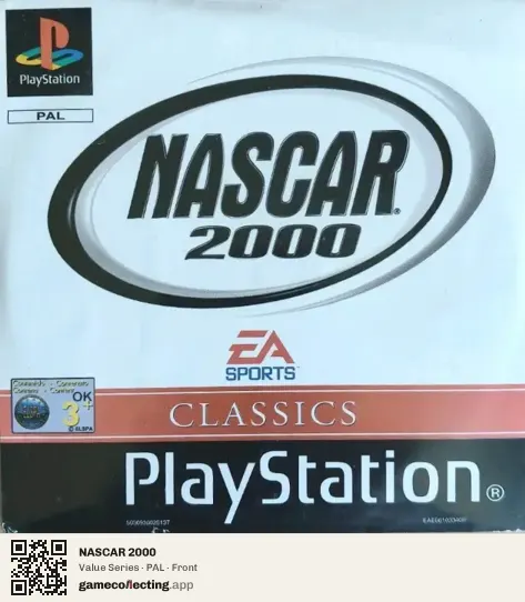 NASCAR 2000 PlayStation, PAL box front