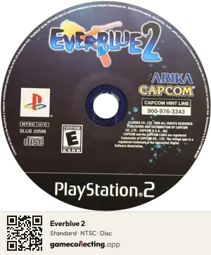 Everblue 2 PlayStation 2, NTSC disc