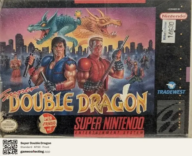 Super Double Dragon Super Nintendo Entertainment System, NTSC box front