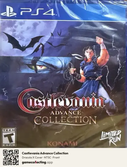 Castlevania Advance Collection PlayStation 4, NTSC box front