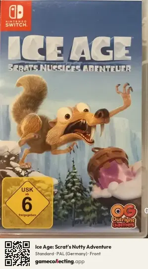Ice Age: Scrat's Nutty Adventure Nintendo Switch, Germany box front