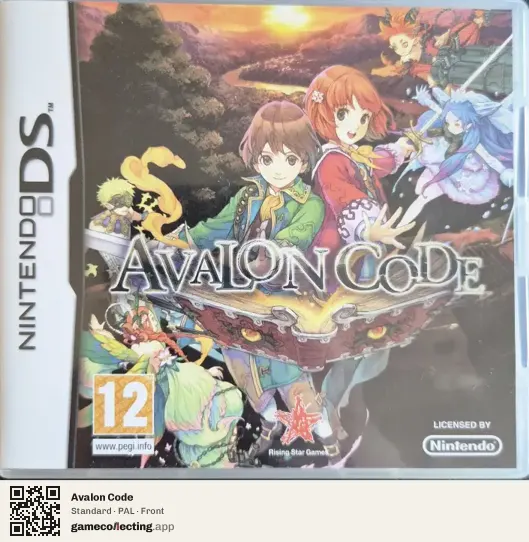 Avalon Code Nintendo DS, PAL box front