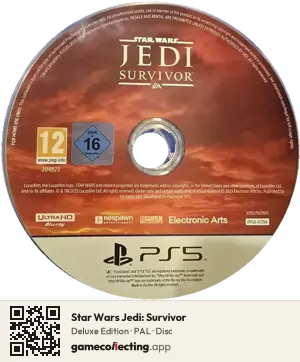 Star Wars Jedi: Survivor PlayStation 5, PAL disc