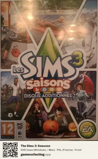 The Sims 3: Seasons Computer, France box front