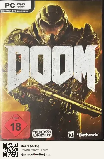 Doom (2016) Computer, Germany box front