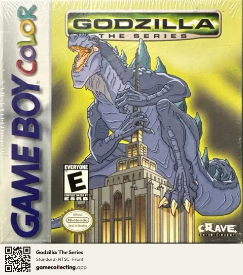 Godzilla: The Series Game Boy Color, NTSC box front