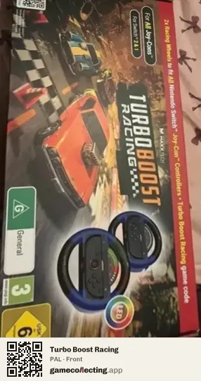 Turbo Boost Racing Nintendo Switch, PAL box front