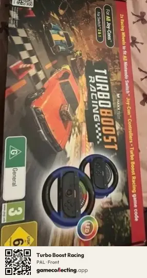 Turbo Boost Racing Nintendo Switch, PAL box front