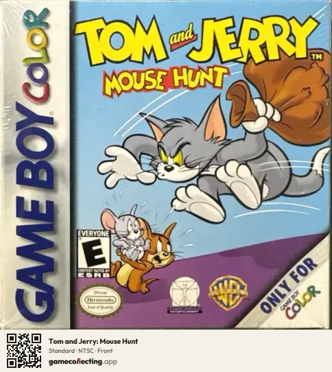 Tom and Jerry: Mouse Hunt Game Boy Color, NTSC box front