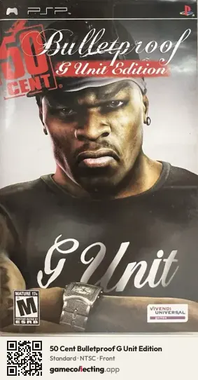 50 Cent Bulletproof G Unit Edition PlayStation Portable, NTSC box front