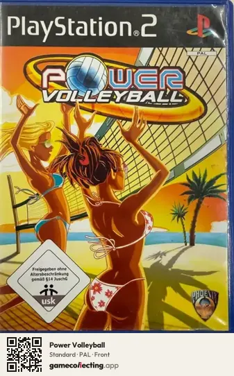 Power Volleyball PlayStation 2, PAL box front