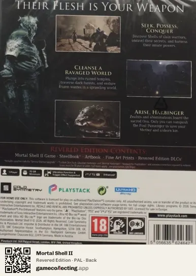 Mortal Shell II PlayStation 5, PAL box back