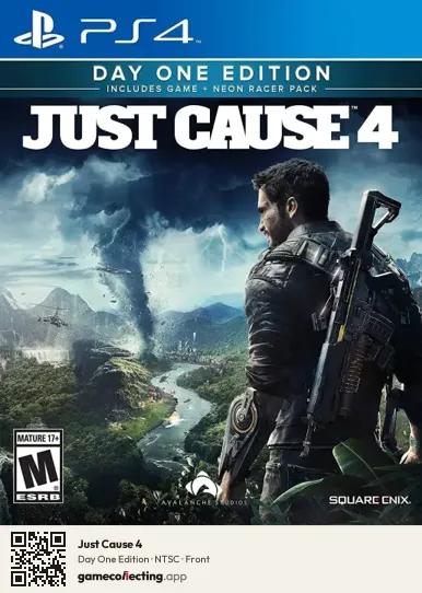 Just Cause 4 PlayStation 4, NTSC box front