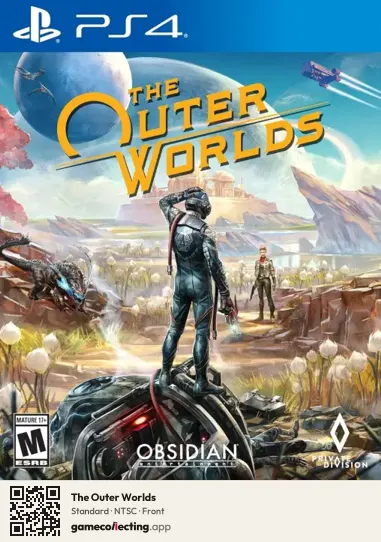 The Outer Worlds PlayStation 4, NTSC box front