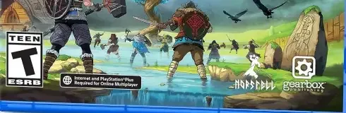 Tribes of Midgard, the ESRB box on its front