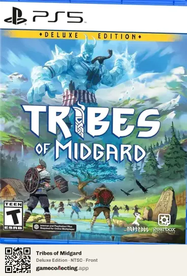 Tribes of Midgard PlayStation 5, NTSC box front