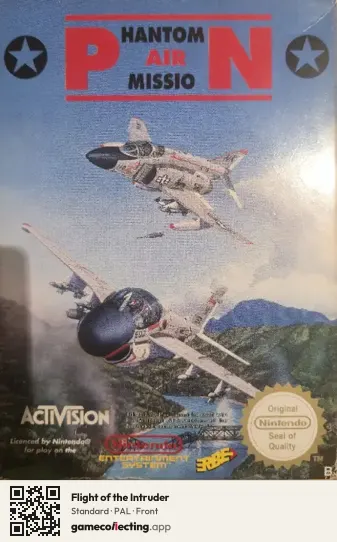 Flight of the Intruder Nintendo Entertainment System, PAL box front