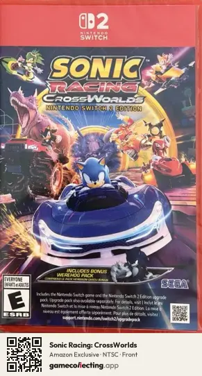 Sonic Racing: CrossWorlds Nintendo Switch 2, NTSC box front