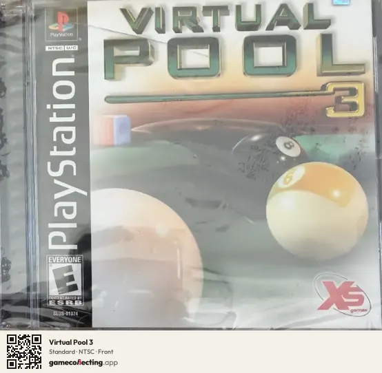 Virtual Pool 3 PlayStation, NTSC box front