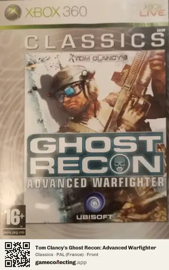 Tom Clancy's Ghost Recon: Advanced Warfighter Xbox 360, France box front