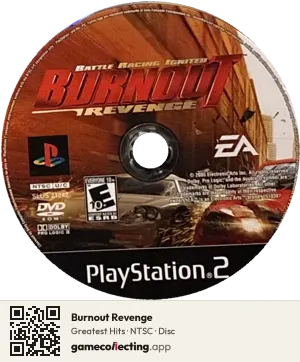 Burnout Revenge PlayStation 2, NTSC disc