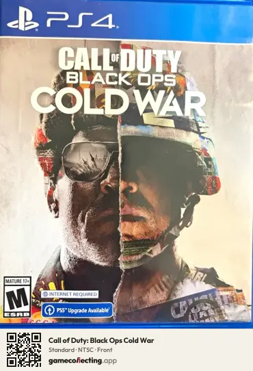 Call of Duty: Black Ops Cold War PlayStation 4, NTSC box front