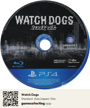 Watch Dogs PlayStation 4, Asia disc