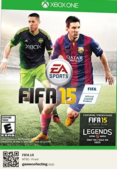 FIFA 15 Xbox One, NTSC box front