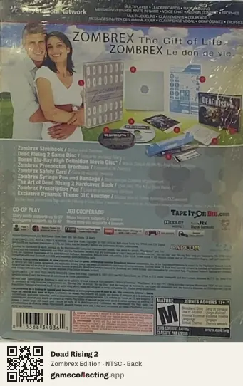 Dead Rising 2 PlayStation 3, NTSC box back