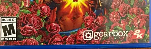 Borderlands 3, the ESRB box on its front