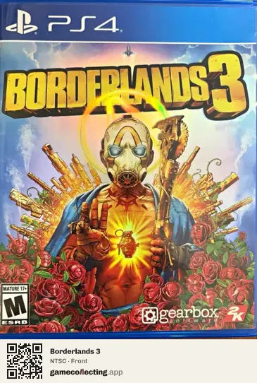 Borderlands 3 PlayStation 4, NTSC box front