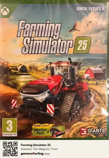 Farming Simulator 25 Xbox Series X, Belgium box front