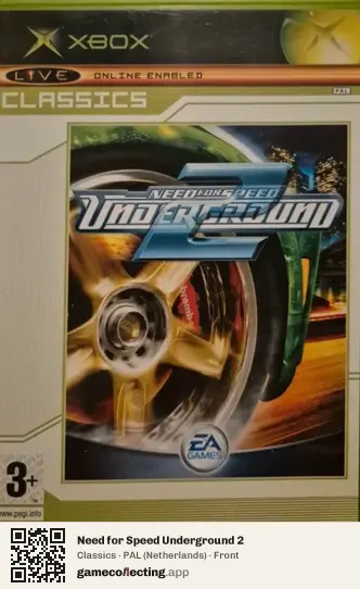 Need for Speed Underground 2 Xbox, Netherlands box front