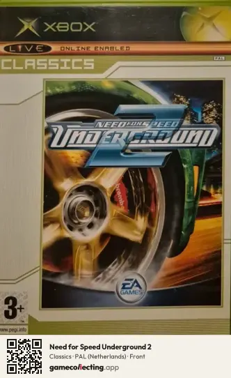Need for Speed Underground 2 Xbox, Netherlands box front