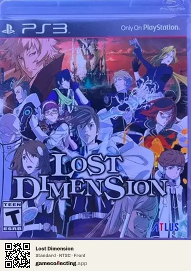 Lost Dimension PlayStation 3, NTSC box front