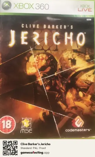 Clive Barker's Jericho Xbox 360, PAL box front