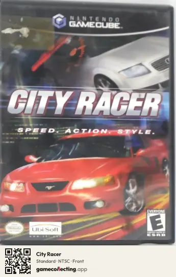 City Racer Nintendo GameCube, NTSC box front