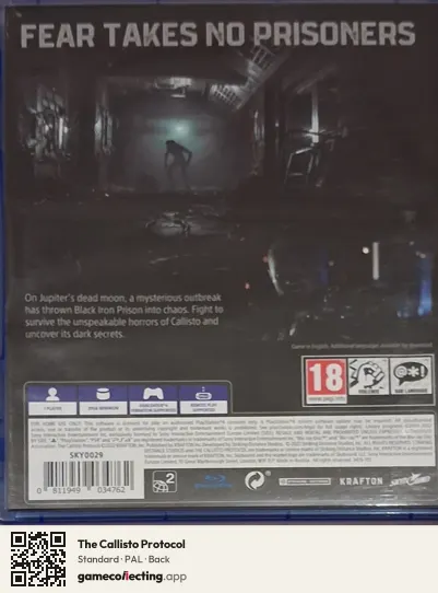 The Callisto Protocol PlayStation 4, PAL box back