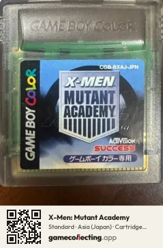 X-Men: Mutant Academy Game Boy Color, Asia cartridge label