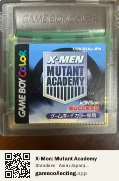 X-Men: Mutant Academy Game Boy Color, Asia cartridge label