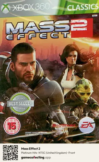 Mass Effect 2 Xbox 360, United Kingdom box front