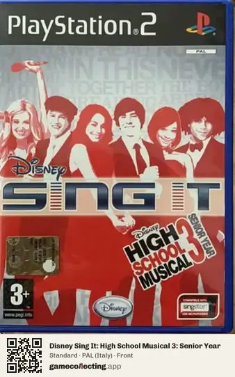 Disney Sing It: High School Musical 3: Senior Year PlayStation 2, Italy box front