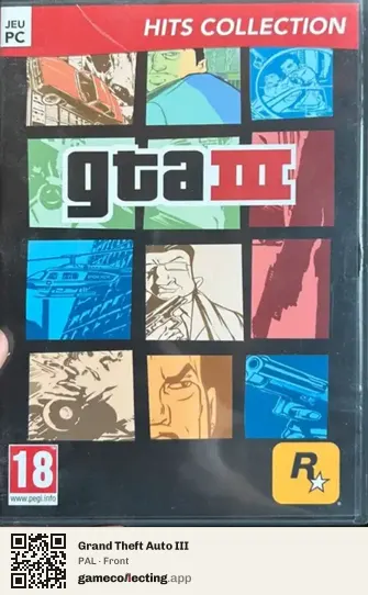 Grand Theft Auto III Computer, PAL box front