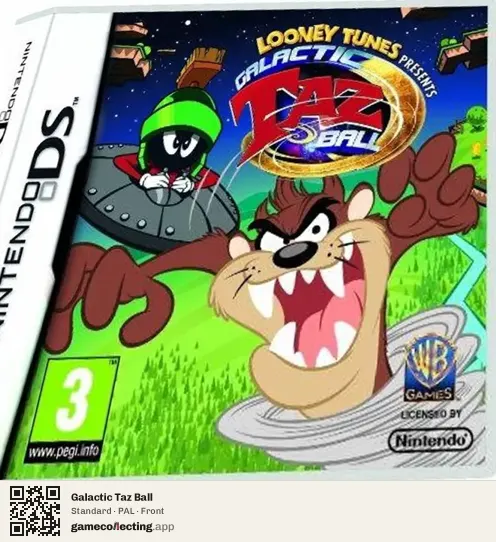 Galactic Taz Ball Nintendo DS, PAL box front