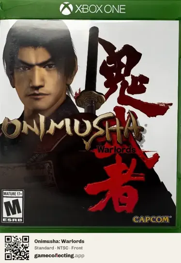 Onimusha: Warlords Xbox One, NTSC box front