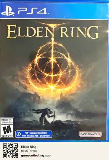 Elden Ring PlayStation 4, NTSC box front