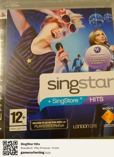 SingStar Hits PlayStation 3, France box front