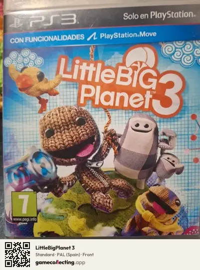 LittleBigPlanet 3 PlayStation 3, Spain box front