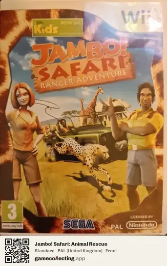 Jambo! Safari: Animal Rescue Nintendo Wii, United Kingdom box front